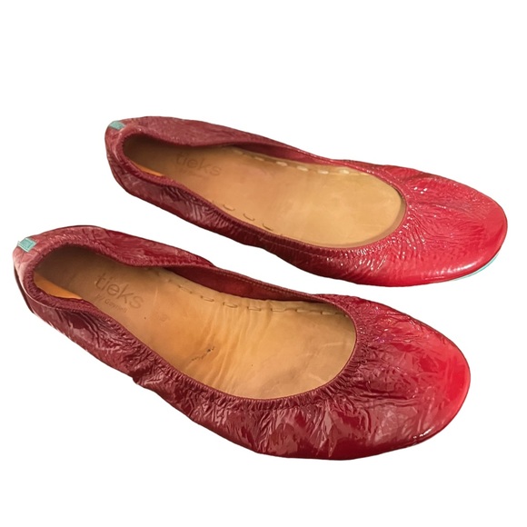 Tieks by Gavrieli ruby red patent leather flats women’s 9 - Picture 9 of 9